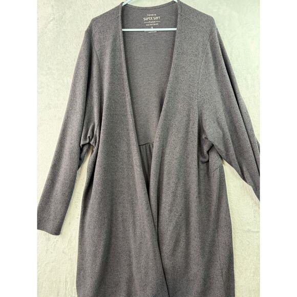 Torrid Super Soft Open-Front Gray Cardigan – Size 5X - Picture 6 of 6